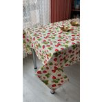 Dertsiz Masa Örtüsü Duck Keten 150 x 180 cm (Çilek)