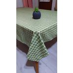 Dertsiz Masa Örtüsü Pötikare Desenli Duck Keten 150 x 180 cm (Yeşil)