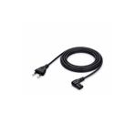 Derwell 1.5 Metre 1.5mt 2 Pinli 90 Derece L Uç Teyp Radyo Fişi PS5 PS4 PS3 Xbox One S X Power Güç Kablosu Esnek ve kırılmaya dayanıklı PVC Dış Kaplamalı Kablo