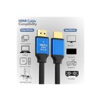 Derwell 1.5 Metre 4K 1.5m HDMI Kablo 2.0V 4k@6ohz 18 Gbps 2160P Görüntü Kablosu Dijital Ultra Hdmi Kablosu Çok Renkli