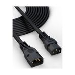 Derwell 1.5 Metre Güç Uzatma Kablosu PC Bilgisayar Monitör PDU Sahne Işığı Baskül C13 C14 Elektrik Kablosu