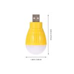 Derwell 1.5 Watt Usb Led Küçük Beyaz Işık Lamba Koridor Tuvalet Oturma Çocuk Odası Için Gece Aydınlatma Mini Beyaz