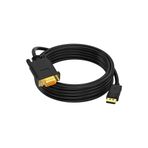 Derwell 1.8 Metre Displayport To Vga Adapter Dp To Vga Cable Male Plated Computer Laptop Monitor Kablosu
