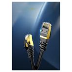 Derwell 15 Metre 15mt Cat7u/ftp Altın Kaplama Korumalı 10gb/sn Rj45 Ağ Lan Ethernet Kablosu Xbox Ps 2/3/4 SİYAH