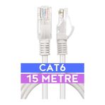 Derwell 15 Metrelik Cat6 Lan Fabrikasyon Internet Data Kablosu(Ethernet Modem Rj45 Uçlu Jacklı Network Adsl),DerwellCAT610MT