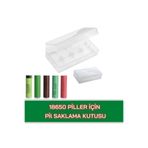 Derwell 18650 Piller İçin Pil Kutusu, Standart, DRWLKUTU, Şeffaf, Erkek