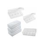 Derwell 18650 Piller İçin Plastik Pil Kutusu, Tek Beden, PİLŞEFFAF06, Şeffaf, Erkek