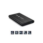 Derwell 2.5 Hdd Kutusu Usb 3.0 Hardisk Kutusu Metal Gövde Harici Kutu Ssd Kutusu Desteği Windows Mac Için Siyah