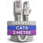 Derwell 2 Metre 2mt Cat6 8P8C ( RJ45 Network Internet Ethernet Bilgisayar Kablosu Modem Lan RJ45 Patch Kablo ) Network Aksesuarı Utp Konnektörlü Hazır/tak Çalıştır