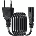 Derwell 3 Metre Teyp Işıldak Fişi C7 Power Güç Kablosu 3m 2x0.75 Enerji Kablosu 2 Pinli Power Cord