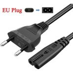 Derwell 3 Metre Tv Işıldak Fişi Laptop Radyo Teyp Güç Kablosu 3mt Power Kablosu 2 Pinli C7 Elektrik Kablosu Ps4 Ps5 Xbox Tv Için