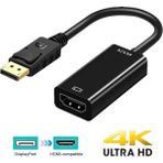 Derwell 4K Displayport - HDMI Uyumlu Adaptör Erkek Dp - Dişi HDMI Uyumlu Kablo Dönüştürücü Hdtv Pc Projektörü Için Video Ses Dönüştürücü Cabble