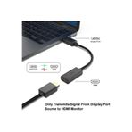 Derwell 4K Displayport to HDMI Çevirici Dönüştürücü Kablo SİYAH, Drwl4kDPHD