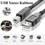 Derwell 5 Metre 5mt Üniversal Yazıcı Kablosu Ara Printer USB Bağlantı Bağlama Kablo Network Lazer Hp Canon Brother Kablosu