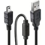 Derwell 5 Metre Mini USB 5pin Hızlı Veri Şarj Aleti Kablosu 5mt Ps3 Mp3 Mp4 Çalar Araba Dvr Gps Dijital Kamera Kablosu