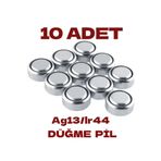 Derwell AG13 Düğme Pil 10'lu Paket, DerwellAG1310X