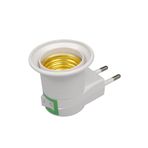 Derwell Ampul Lamba Adaptörü E27 LED Işık Soketi Dönüştürücü ile On/off Anahtarı Duvar Lambası Lamp Adaptörü