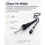 Derwell Class YH-1936A Yedek Kalem Havya Kolu Sapı Elciği 5 Pin Dişi Mike Mayk Konnektörlü - 968 968D 952C 952D 952 936A 938A Isı Ayarlı Istasyon Lehimleme Cihazları Ile Tam Uyumlu Havya Parçası - 5 ADET