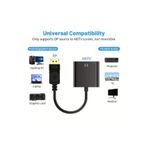 Derwell Displayport To Hdmi Kablo Display Port Çevirici Dönüştürücü Adaptör 1080p Full Hd Siyah, DRRWDSPLY2