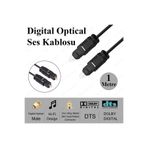 Derwell Fiber Dijital Optik 1 Metre Optic Sinema Sistemi Ses Kablosu Yüksek Kalite Toslink Kablo Cable