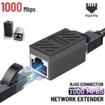 Derwell Gigabit Destekli RJ45 Dişi Dişi CAT5E/CAT6/7 Ethernet Lan Ağı Birleştirici Ara Aparatı Internet Kablosu Uzatıcısı