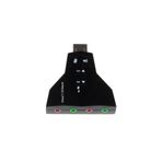 Derwell Harici USB 3D Ses Kartı 7.1 Sanal Ses Adaptörü USB 2.0 Tak ve Çalıştır, DRSES196