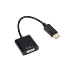 Derwell HD 1080P Ekran Portu DP DVI Adaptör DisplayPort To DVI Kablo Adaptörü Dönüştürücü Çevirici Kablo SİYAH