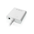 Derwell Hd 1080p Hdmı To Vga Kablosu Sesli Dönüştürücü Güç Kaynağı Hdmı Erkek Vga Kadın Dönüştürücü Adaptörü BEYAZ