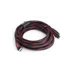 Derwell Hdmı Kablo 5 Metre 1.4V 3D 1080P Hasır Örgülü Yüksek Hızlı Veri Aktarım Kablosu