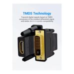 Derwell Hdmi To Dvı Çevirici Adaptörü Çift Yönlü DVI - D 24+1 Erkek HDMI Dişi Kablo Konnektör Dönüştürücü Siyah, Drwl241ahlas1
