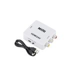 Derwell HDMI To RCA 1080p AV Çevirici Dönüştürücü Tüplü Televizyon Adaptörü, DRWLRCA23