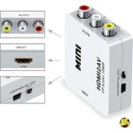 Derwell Hdmı To Rca 1080P Tos Av Çevirici Dönüştürücü Tv Tüplü Televizyon Scart Av Video Adaptor Skart