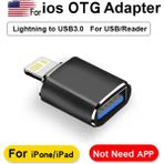 Derwell Lightning To USB Veri Aktarımı iPad iPhone Uyumlu Otg Çevirici Dönüştürücü Yüksek Hızlı Iphone Erkek Dişi USB Dönüştürücü Aparat