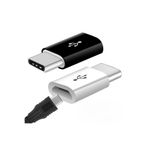 Derwell Micro To Type-C USB Dönüştürücü OTG Çevirici Adaptör Şarj Kablosu Adapteri Beyaz 3 Adet, Drwltypec23x