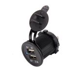Derwell Motosiklet Araba Tekne Çift Usb Şarj Soketi 5v1a 5v2.1a 2 Usb Güç Çıkışı Su Geçirmez 12v Usb Priz