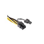 Derwell Pcı-e 8 Pin Erkek Çift 8 Pin (6+2) Erkek Modüler Güç Kaynağı Kablosu Ekran Kartı Için 8 pin Y Kablo KARIŞIK
