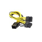 Derwell Pcı-E 8 Pin Erkek Çift 8 Pin (6+2) Erkek Modüler Güç Kaynağı Kablosu Ekran Kartı Için 8 Pin Y Kablo