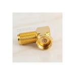 Derwell RG6 F Konnektör 90 Derece L Tipi Altın Kaplama Uydu Anten Kablosu Çevirici Dirsek Adaptör Dönüştürücü Dişi Erkek Soket TV LNB Receiver Televizyon Askı Aparatı Sıkışık Dar Alan Koruyucu