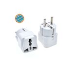 Derwell Universal Amerikan İngiliz Tipi Çevirici Fiş Priz Dönüştürücü Seyahat Adaptörü Erkek Fişli