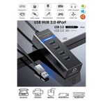Derwell USB 3.0 Hub Çoklayıcı 4 Port Süper Hızlı Veri Aktarım Dağıtıcı Kablo Bilgisayar Laptop Uyumlu Led Göstergeli Çoklu USB Girişi Çoğaltıcı Dönüştürücü Harici Port Genişletici Klavye Mouse Flash