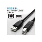 Derwell Yazıcı Kablosu Ara Printer Usb Bağlantı Bağlama Kablo Lazer Samsung Hp Canon Brother Kablosu 3 Metre
