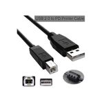 Derwell Yazıcı Kablosu Ara Printer Usb Bağlantı Bağlama Kablo Network Lazer Hp Canon Brother Kablosu 1.5 Mt