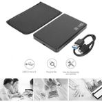 Derwell Yeni 2023 2.5 HDD Kutusu USB 3.0 Harici Harddisk Kutusu Micro USB 3.0 Giriş Sata SSD Siyah