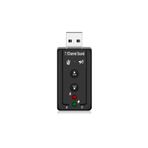 Derwell Yeni 2023 7.1 Ses Kartı Sound USB 2.0 Çevirici Dönüştürücü Audio Win Xp 7 8 Mac Uyumlu Tak Çalıştır