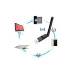 Derwell Yeni 2023 Pc ve Uydu Alıcıları 150 Mbps 7601 Chipsetli USB Wifi Anten Wireless Adaptör 5dbi
