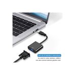 Derwell Yeni 2023 Usb 3.0 Vga Çevirici Adaptör Usb To Vga Dönüştürücü Kablo 1080p Adaptörü Dönüştürücü KARIŞIK
