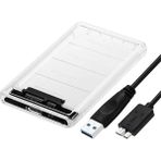 Derwell Yeni 2025 2.5” Hdd/ssd USB 3.0 To Sata Dönüştürücü Harici Şeffaf Taşınabilir Kolay Kurulum / 4 Tb'a Kadar Destekli