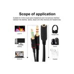 Derwell Yeni 2025 Kulaklık Mikrofon Ayırıcı Aparat 3.5Mm Headphone Mic Audio 2 Erkek 3.5 1 Dişi 3.5M