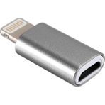 Derwell Yeni 2025 Otg Micro USB To Iphone Lightining Çevirici Dönüştürücü Adaptör Beyaz