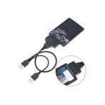 Derwell Yeni 2026 Çift Usb 2.0 Sata 22 Pin 2.5 Inç Sabit Disk Hdd Adaptörü Dönüştürücü Seri Ssd Kablosu